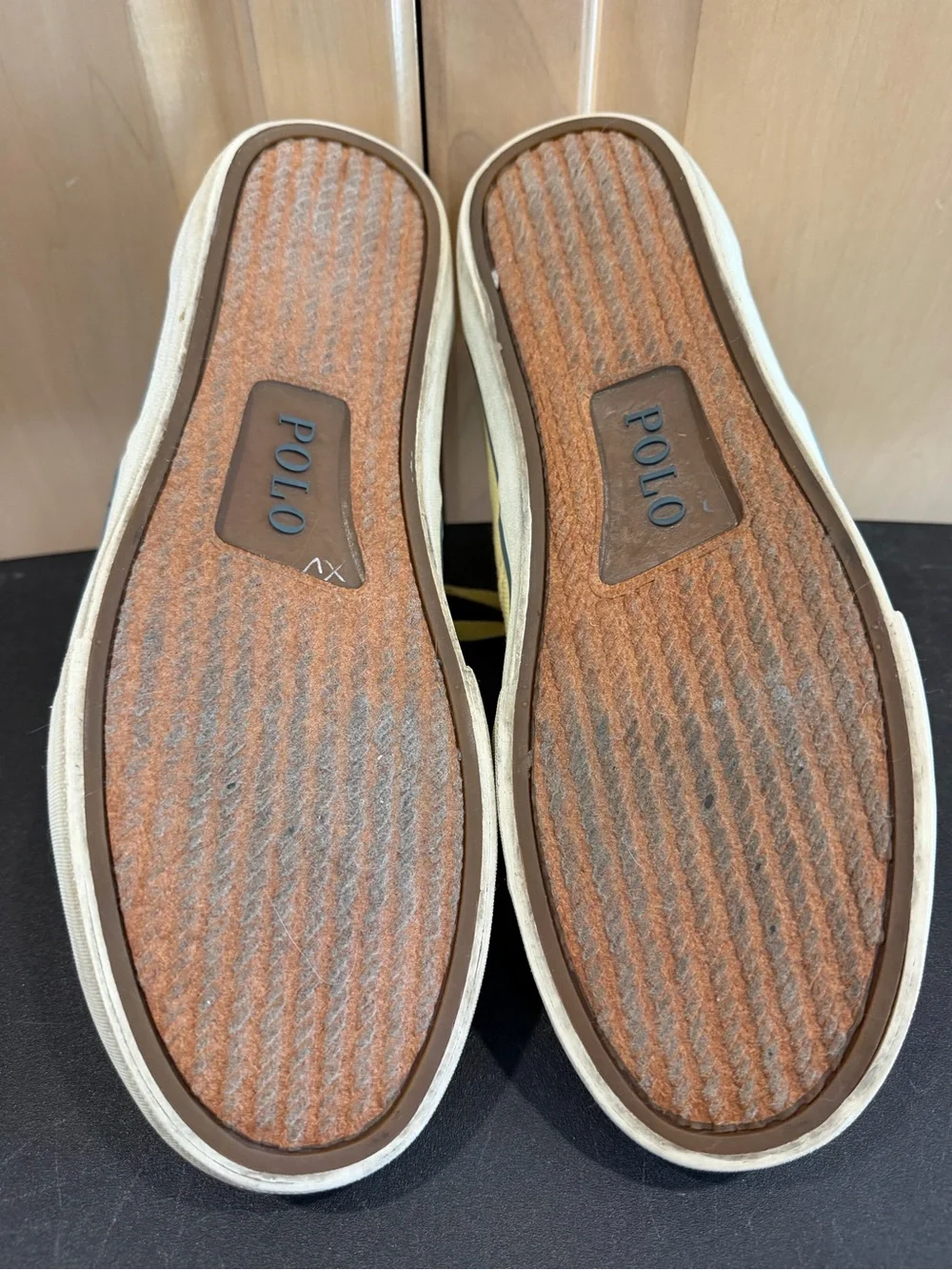 Polo by Ralph Lauren Men’s Yellow Canvas Boat Shoes 9